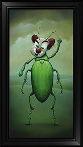 PETER SCHUMACHER KOMISCHE BILDER | Clownkäfer 1 | Öl auf Holz | 40 x 20 cm