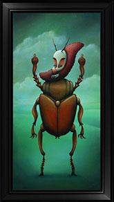 PETER SCHUMACHER KOMISCHE BILDER | Clownkäfer 3 | Öl auf Holz | 40 x 20 cm