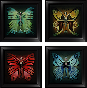 PETER SCHUMACHER KOMISCHE BILDER | Clownkäfer 2 | Öl auf Holz | 40 x 20 cm